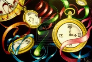 Clocks_and_Ribbons_by_ArtisticObsession-300x204 (Memories are Like Ribbons)