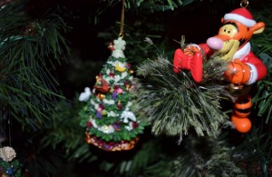 Fun ornaments and gleaming Christmas lights. Just two of the things I am thankful for this Christmas!