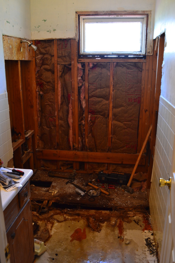 When restoring or renovating, things look ugly at first. I can't wait to share my new bathroom!