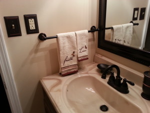 New counter and faucet fixtures