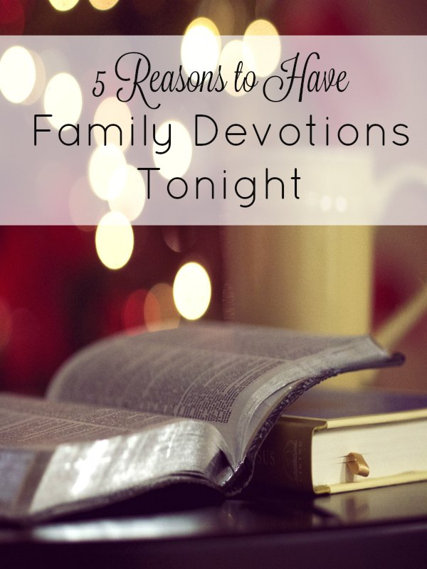 family devotion time