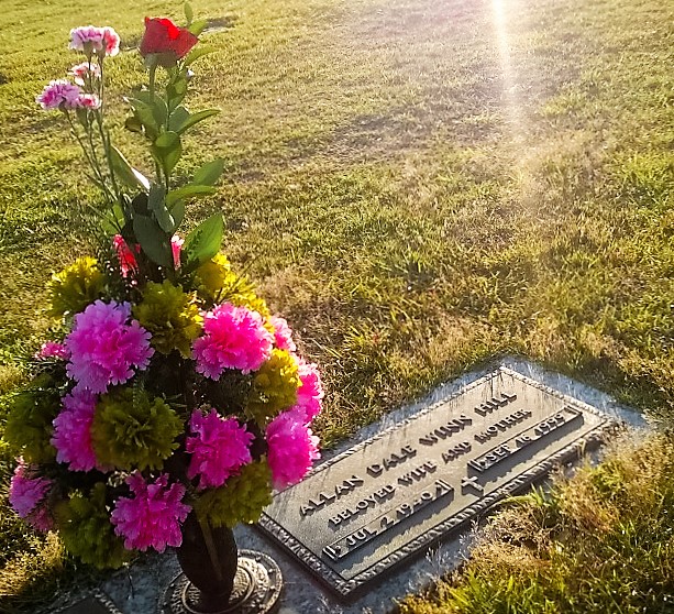 My mother-in-law's grave. We miss her, especially on Mother's Day.