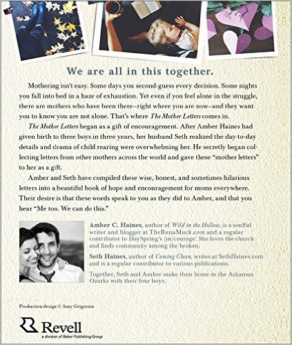 back message o0f the mother letters by Amber, Seth Haines